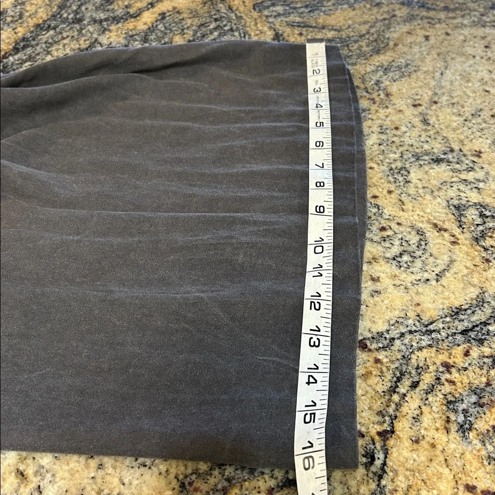 XCVI wide leg distressed drawstring wide leg pants medium gray - Picture 9 of 11
